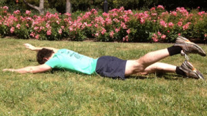 Superman voor je onderrug